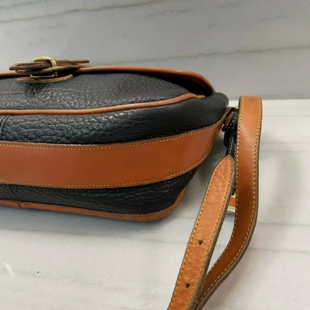 DOONEY & BOURKE All Weather Leather Equestrian Vintage Satchel Crossbody Bag - Picture 8 of 16